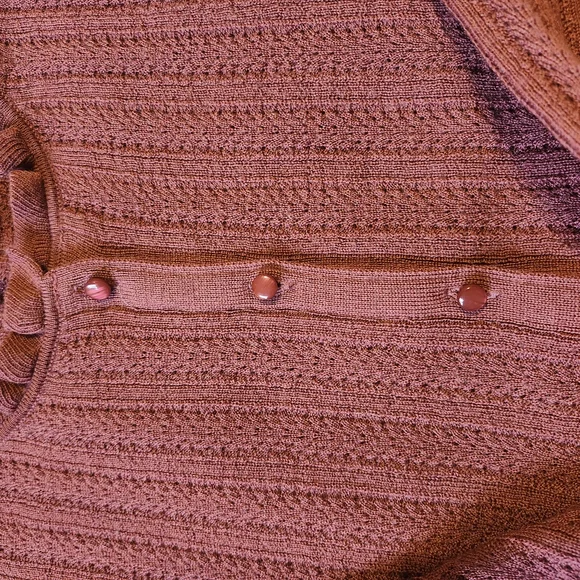Women's Burgundy Sweater - Picture 6 of 9
